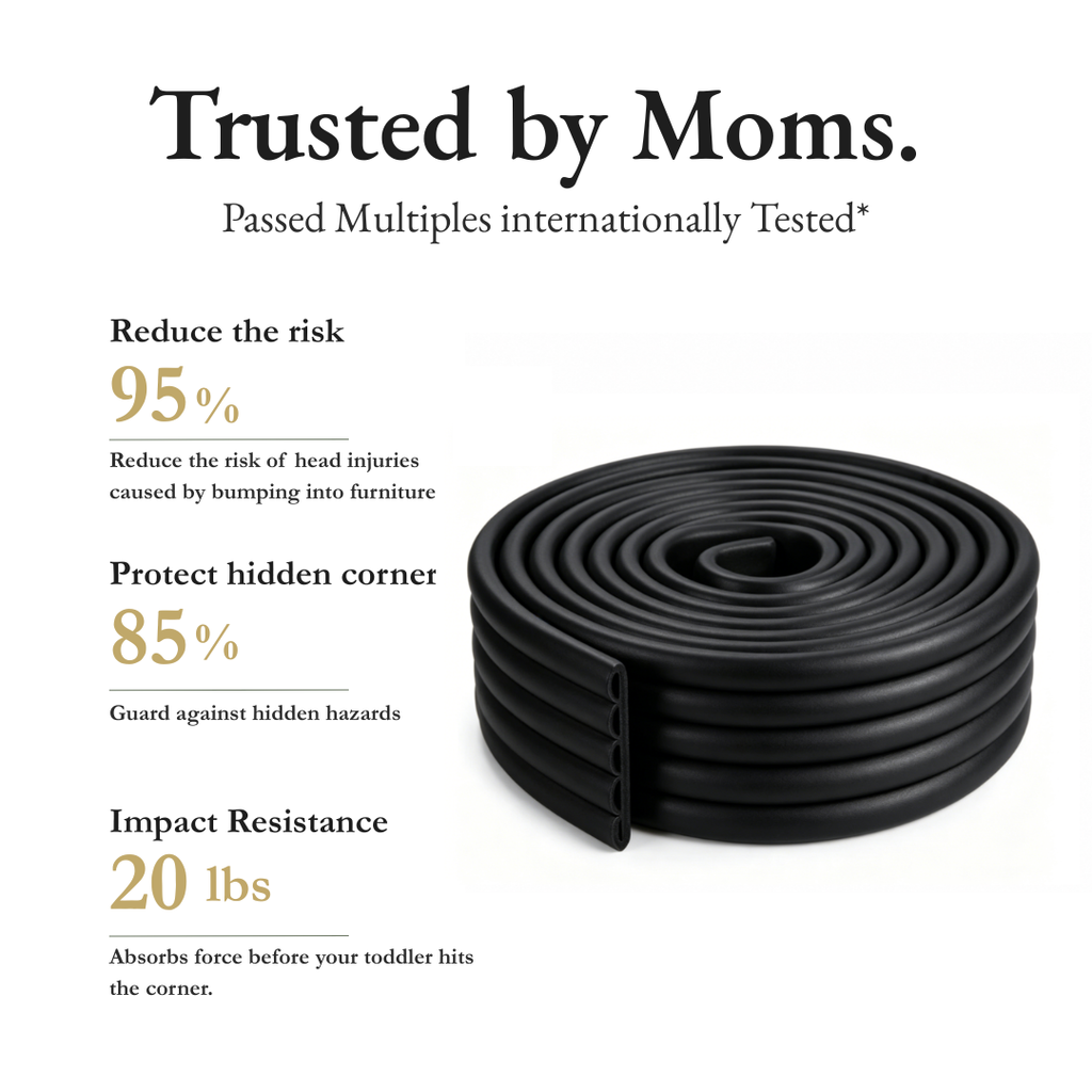 MomGuard® Edge Protector Strip Pro - Black