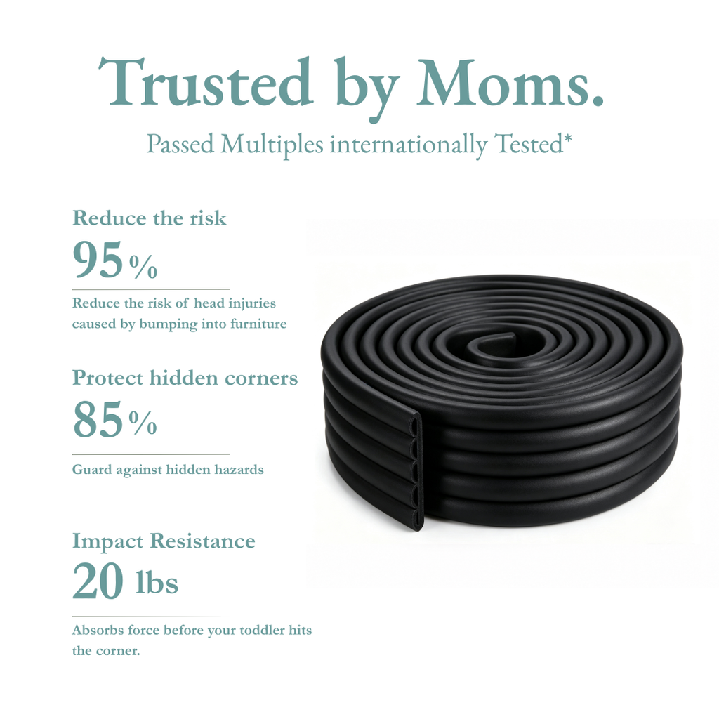 MomGuard® Edge Protector Strip Pro - Black