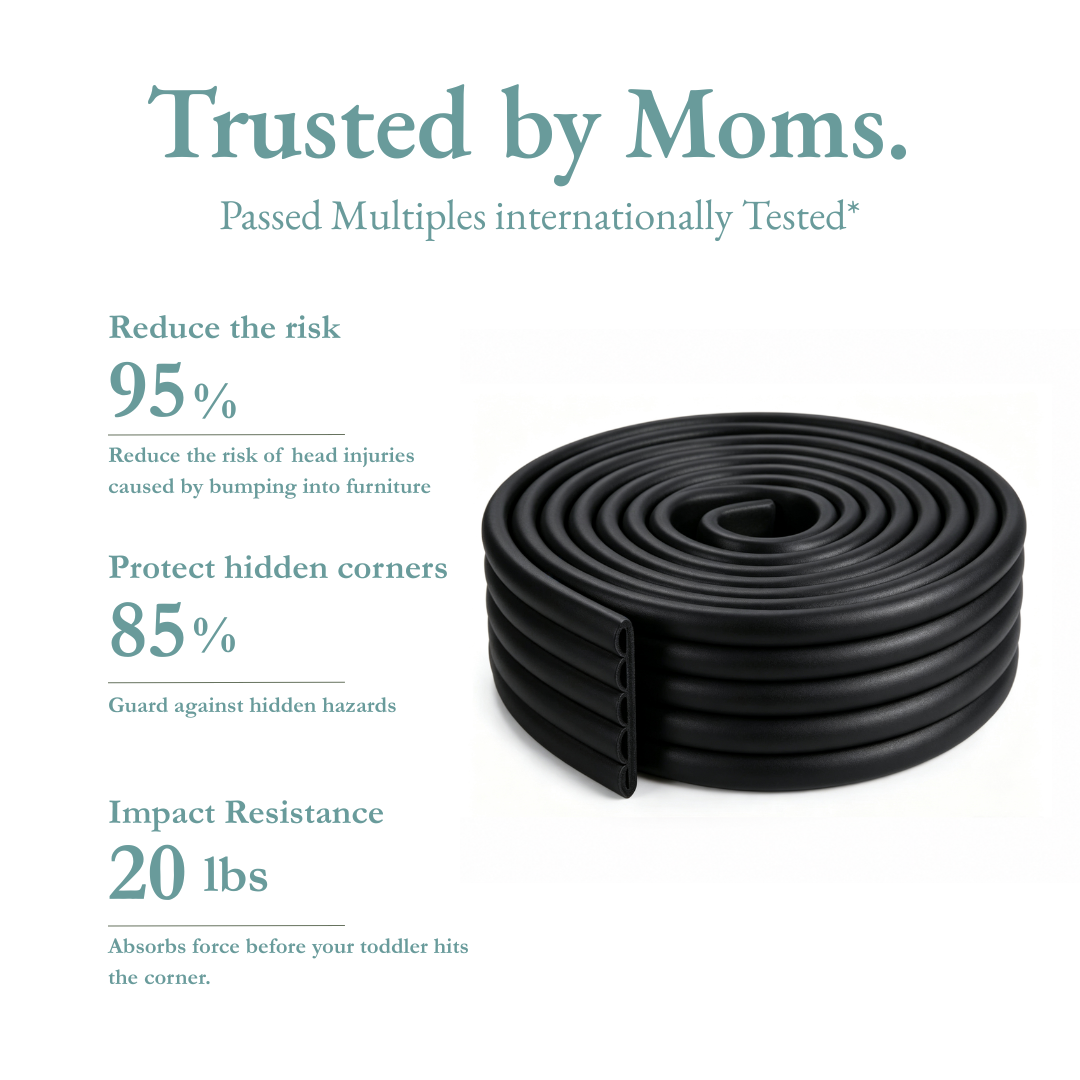 MomGuard® Edge Protector Strip Pro - Black
